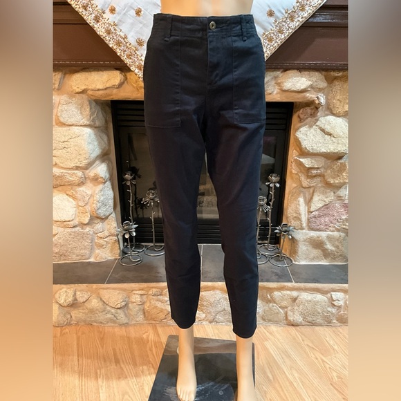 Anthropologie HEI HEI Slim Utility Cargo Black Pants 29 - Picture 2 of 7